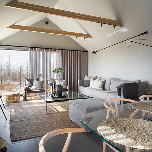 Living area Fludir cottage ©Inlux