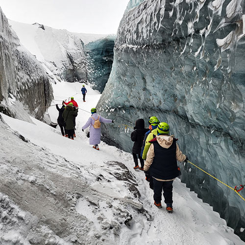 Glacier walk in Iceland