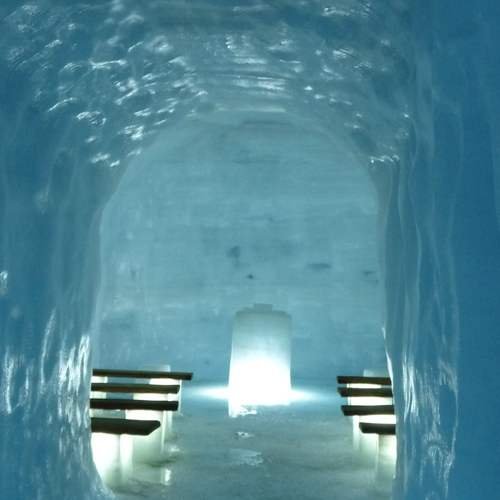 Into the glacier