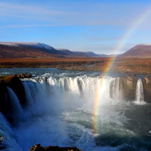 Rainbow over Godafoss