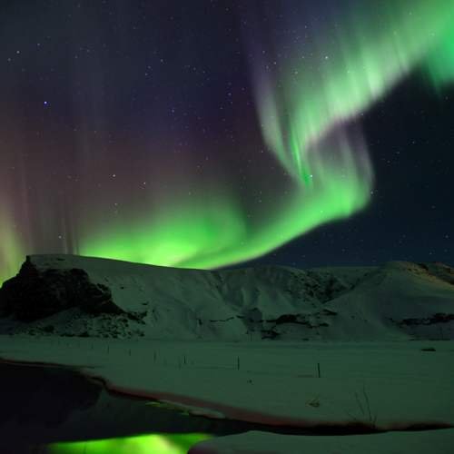 Northern lights at Thorir