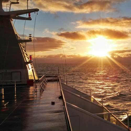 Sunset on a cruise